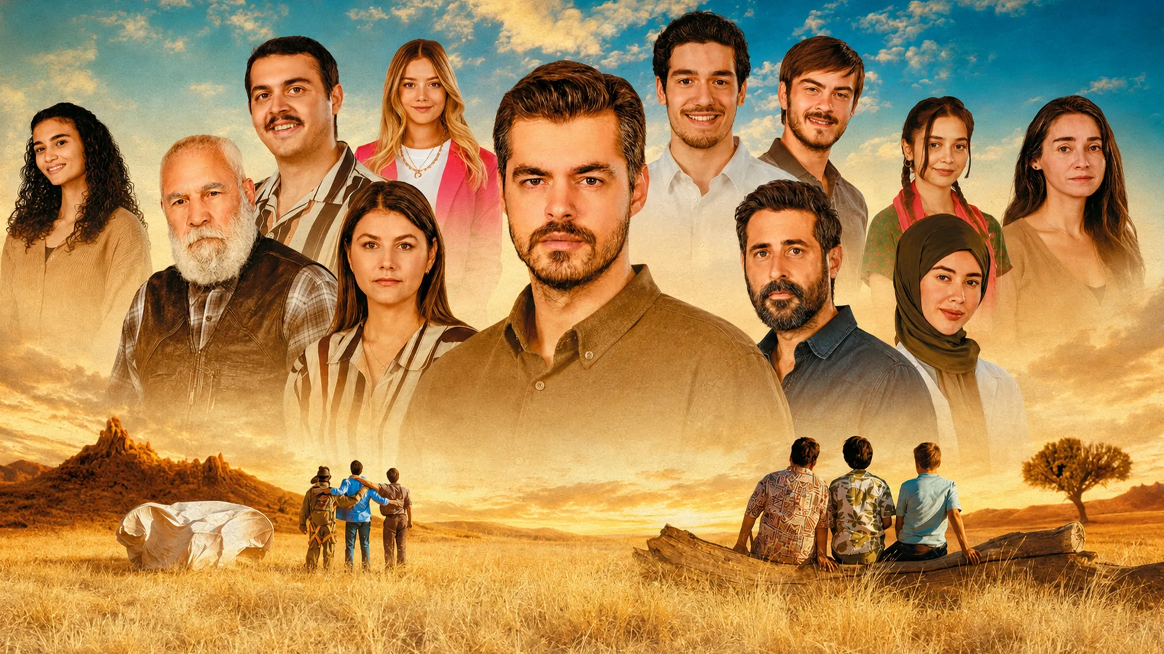 Gönül Dağı dizisinin TRT 1 tanıtım görseli